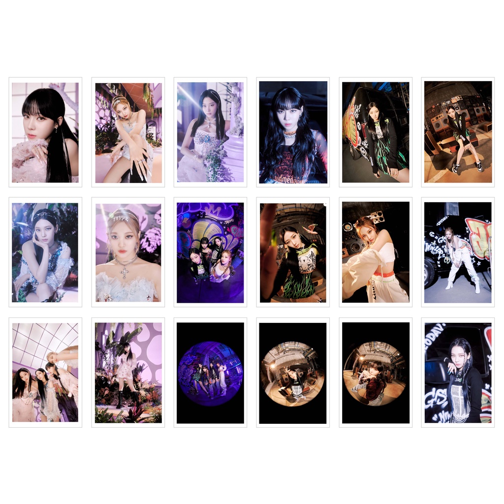 Lomo card ảnh 18 ảnh aespa - dreams come true