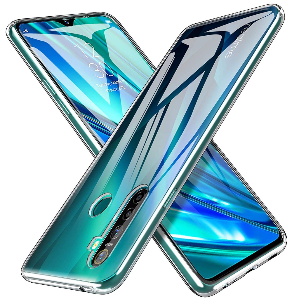 Ốp lưng dẻo trong chống bẩn, chống ố vàng cho Oppo Realme 5i