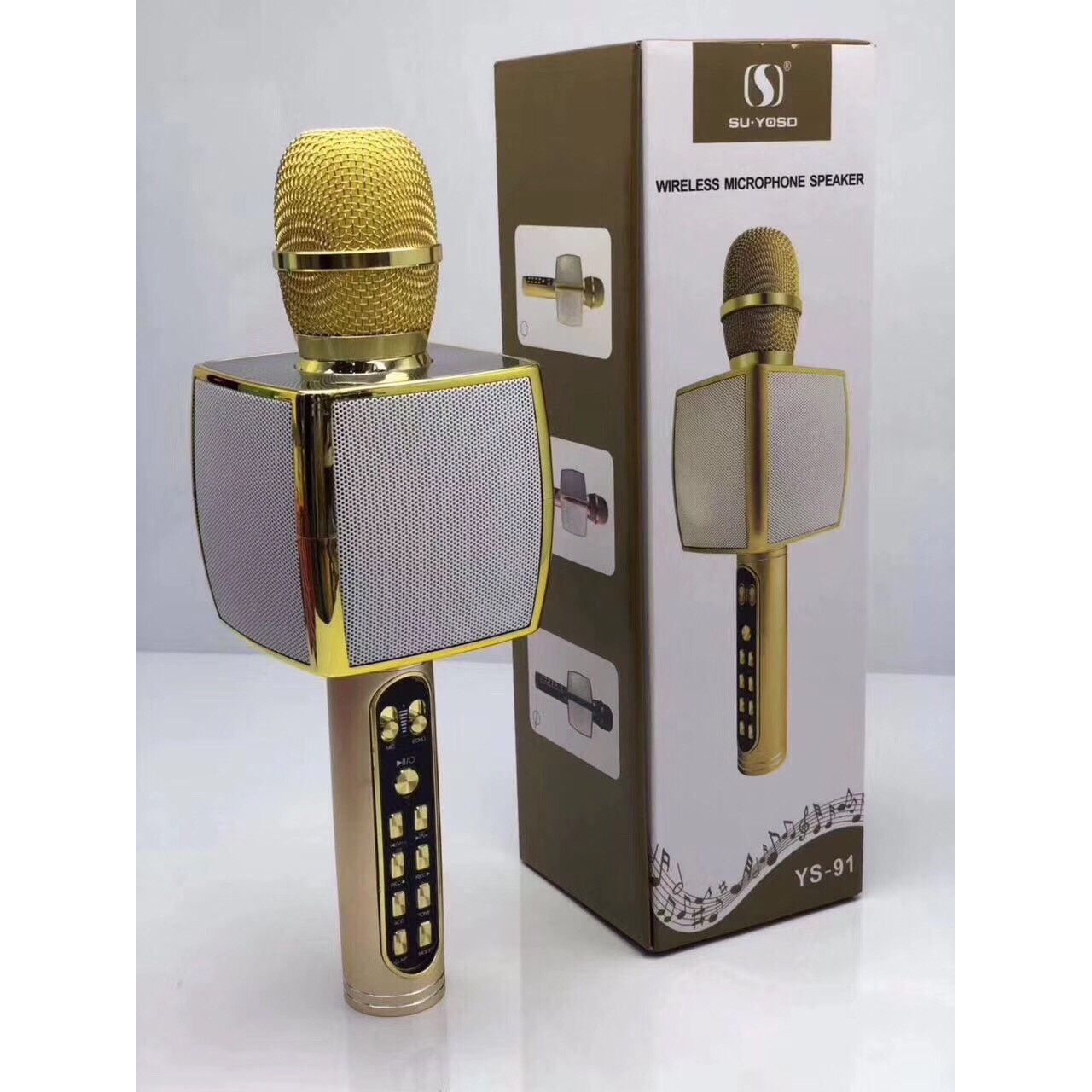 Micro karaoke bluetooth không dây , mic ys91 bluetooth , míc karaoke gia đình , micro hát karaoke cực hay ys-91 3 in1 , tích hợp loa bluetooth , âm thanh cực đỉnh.