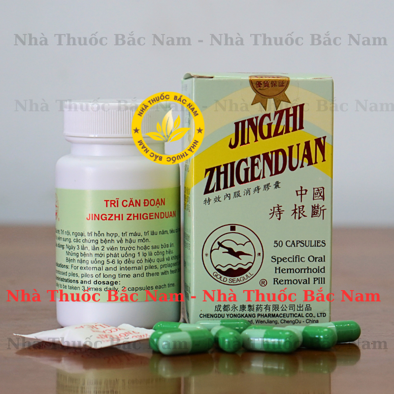 Trĩ Căn Đoạn - Jingzhi Zhigenduan hiệu con én - Hỗ trợ Trĩ nội - Trĩ ngoại - Trĩ hỗn hợp 50 Viên