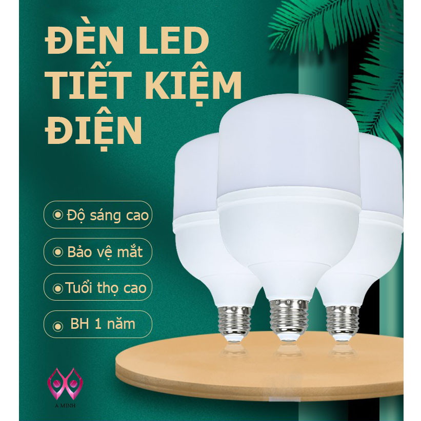 [Hàng Mới] Bóng Đèn Led Trụ  Siêu Sáng Tiết Kiệm Điện TAT Đuôi E27 Á Minh Led Bảo Hành 1 Năm