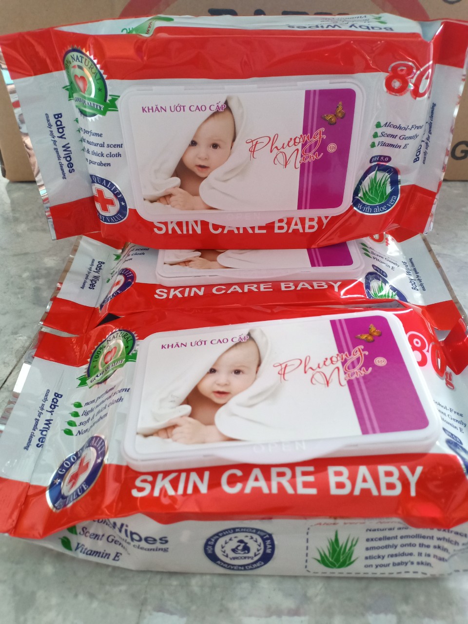 Khăn ướt baby winper phương nam hộp 80gr.