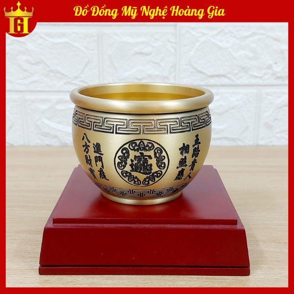 Bát tụ bảo, tụ tài, tụ lộc bằng đồng thật