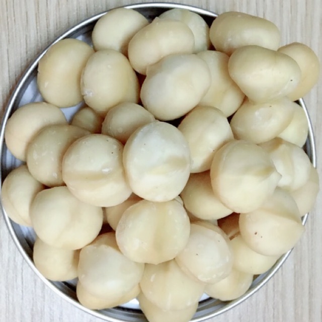 [HCM]Hạt macca tách vỏ 250gr - Macca Việt Nam giòn tan nhân trắng size trung Hoàn toàn tự nhiên