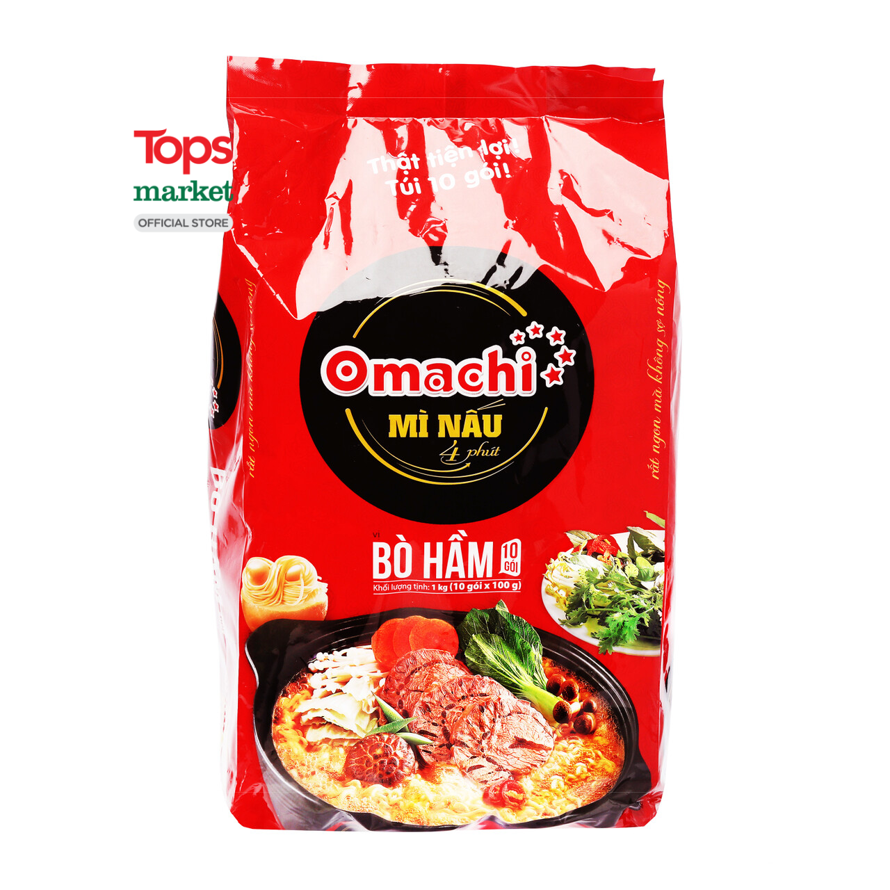 Mì Omachi Bò Hầm 1KG - Siêu Thị Tops Market | Lazada.vn