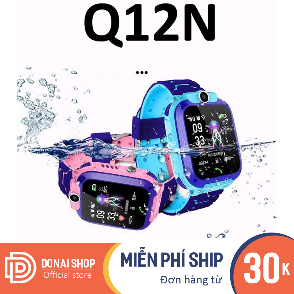 Đồng hồ định vị trẻ em thông minh nghe gọi 2 chiều, theo dõi và bảo vệ bé 24/24 chống nước cực tốt DONAI.Q12N