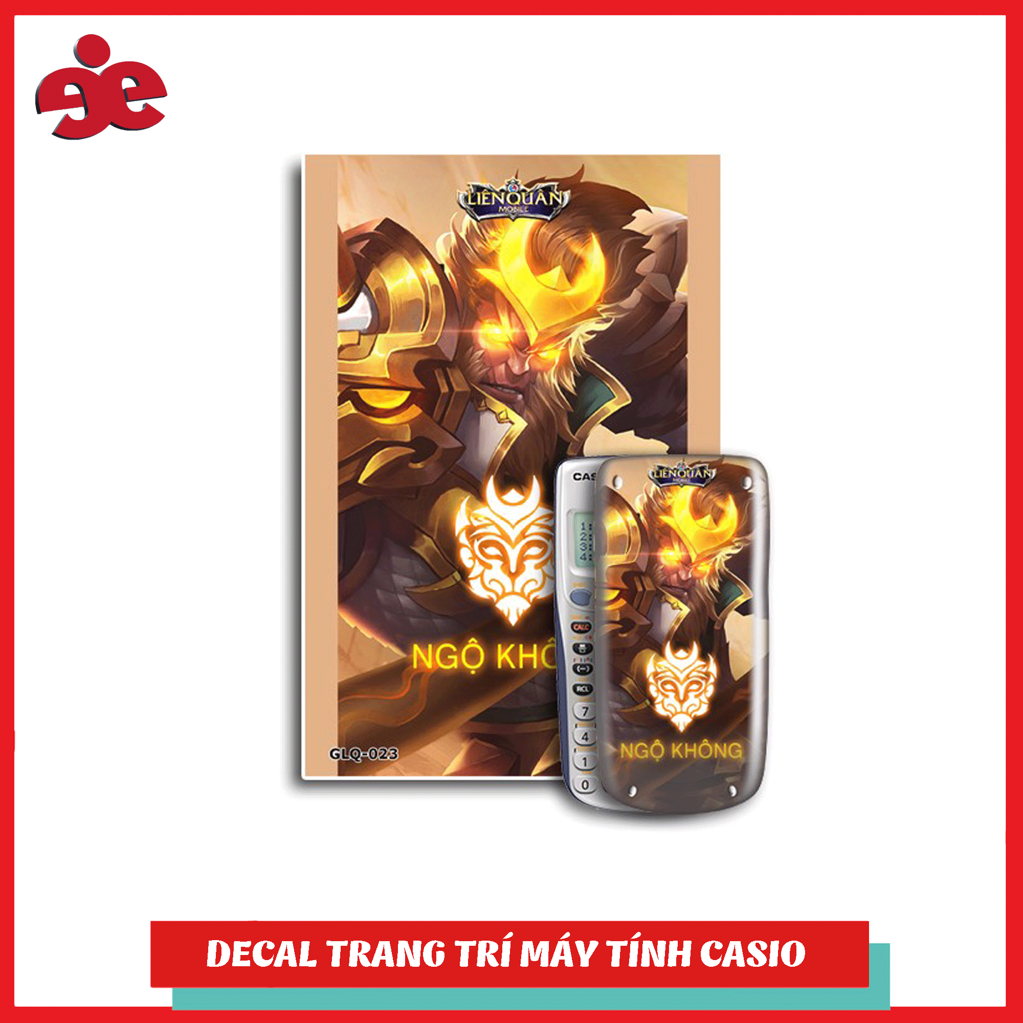 Bộ 2 decal trang trí máy tính cầm tay Liên Quân Mobile 023