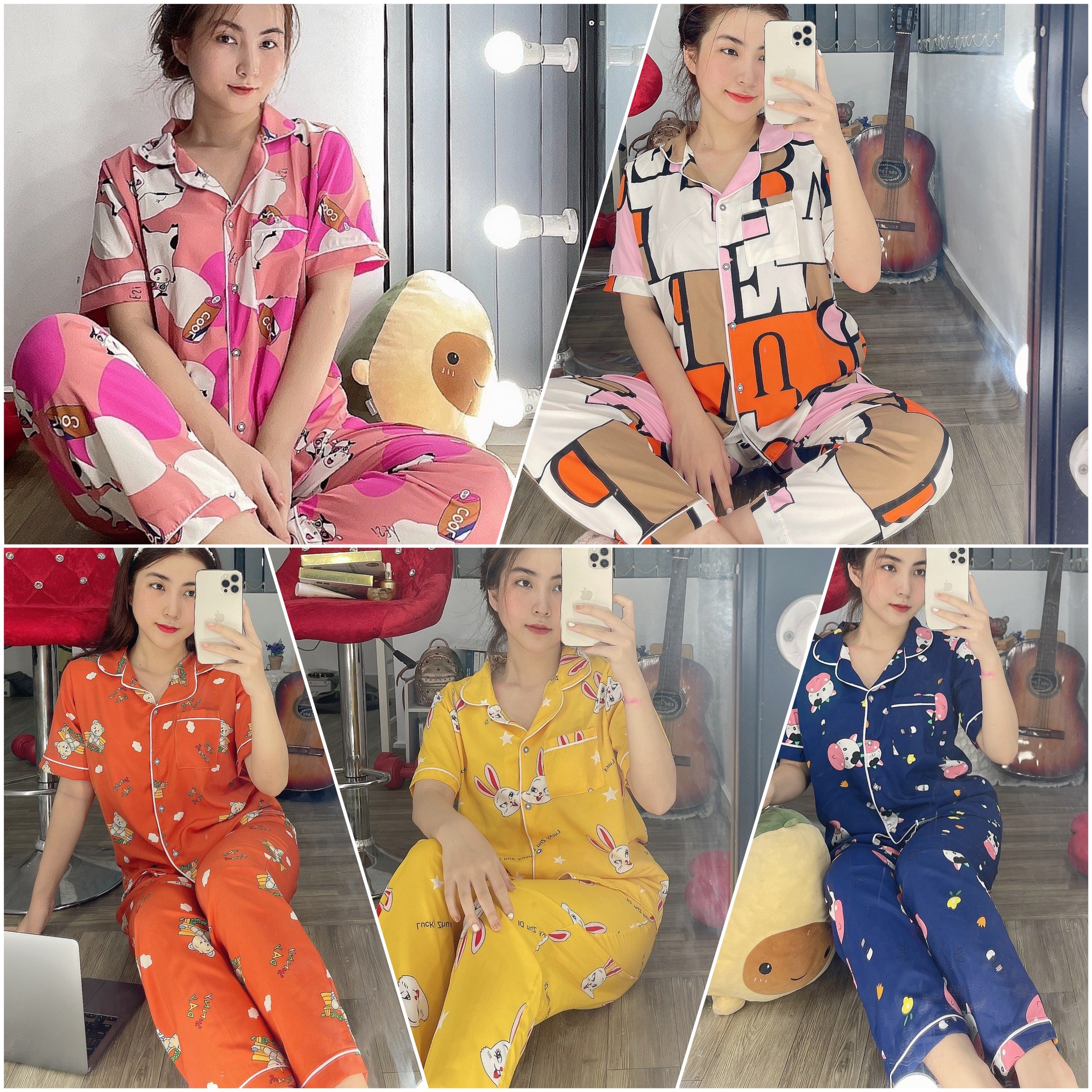 [SIZE ĐẠI 65kg-75kg] LỤA HÀN PIJAMA FORM TO