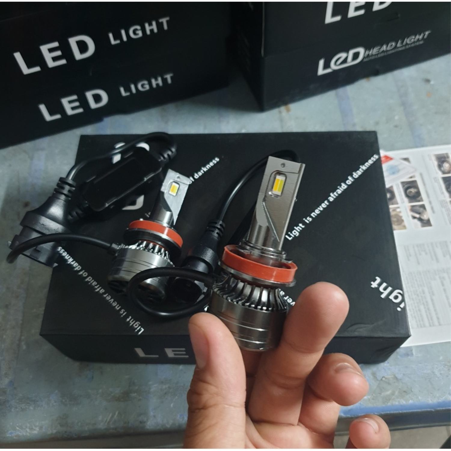 Cặp bóng đèn Led Y2 - 3 màu - chân H1, H4, H7, H11, 9005/HB3, 9006/HB4, 9012 - chip Led Cree siêu sáng (BH 12 tháng)