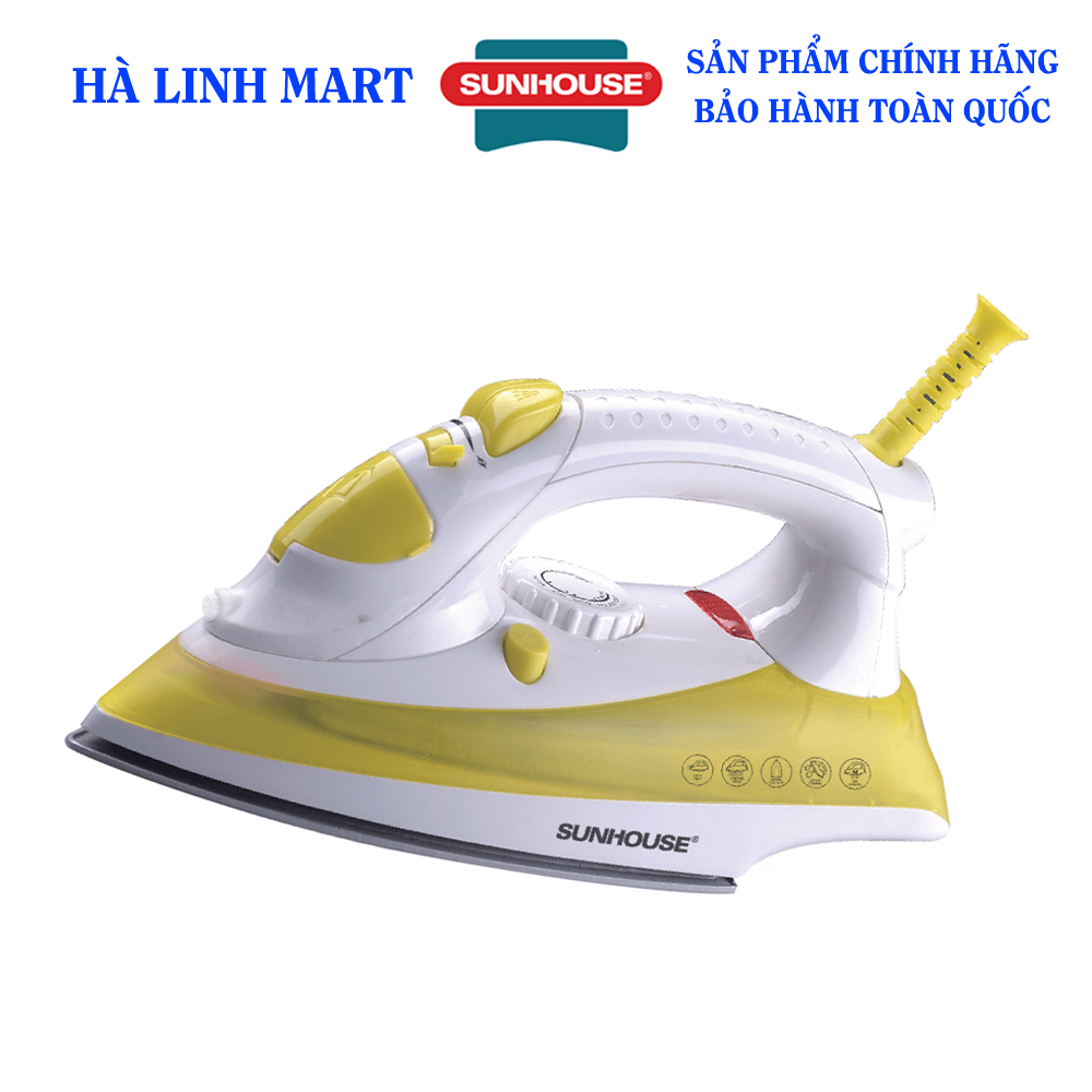 Bàn là hơi Sunhouse SHD2067 - Bàn ủi hơi nước, Công suất 1800W, Chống dính phủ Ceramic siêu bền, Hai chức năng phun hơi và phun nước tiện dụng, Bảo hành 12 tháng