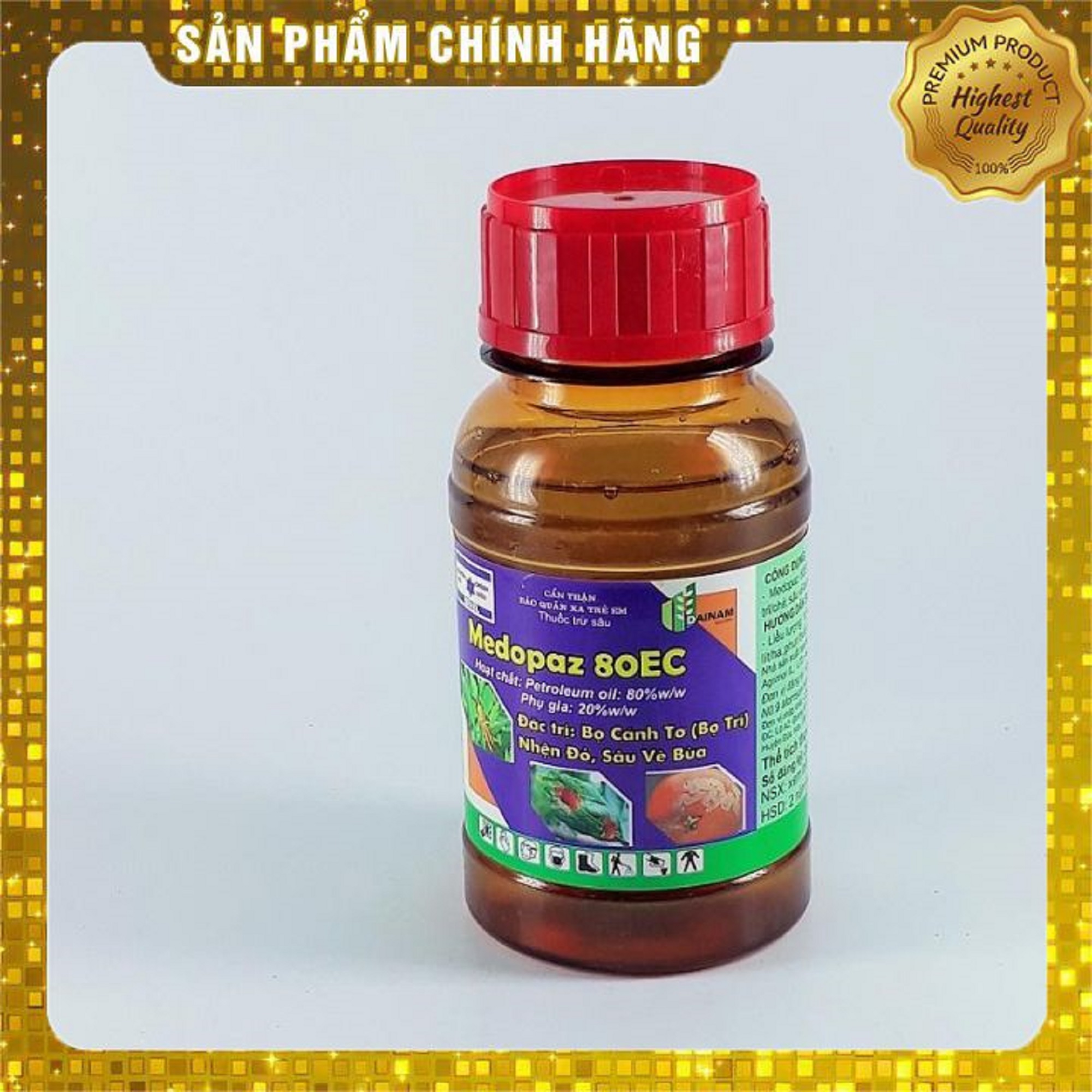 Thuoc trừ nhện MEDOPAZ 80C (240ml) đặc tri. nhện đỏ, bọ cánh tơ, bọ trĩ, sâu vẽ bùa