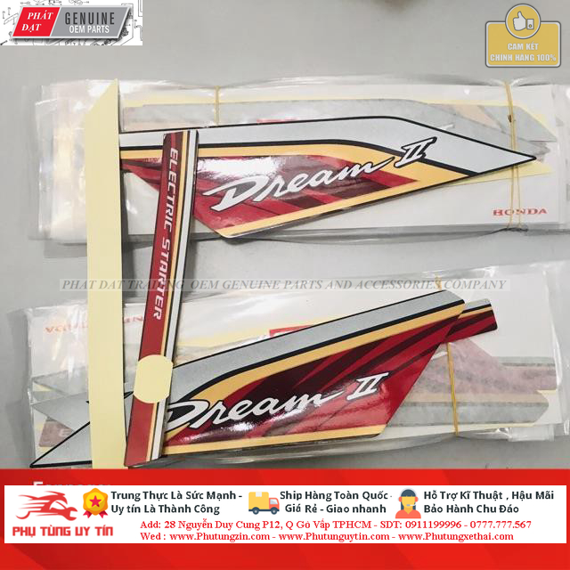 [HCM]BỘ TEM LỬA HONDA DREAM THÁI CHÍNH HÃNG
