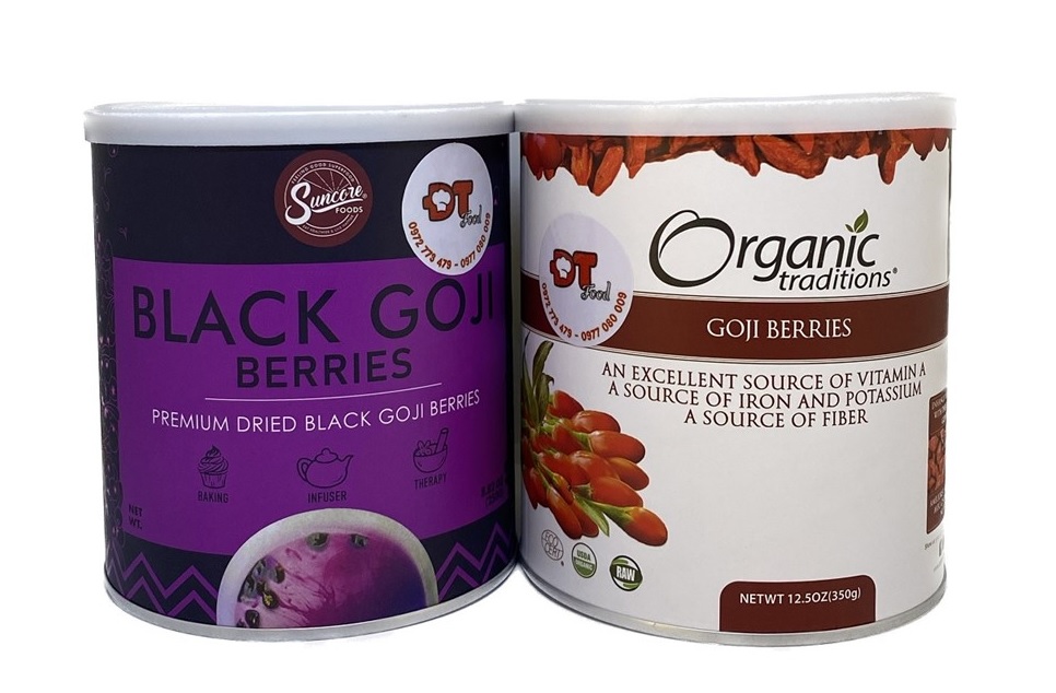 Kỷ tử đỏ | kỷ tử đen hữu cơ sấy khô Goji Berries Organic Traditions nhập khẩu Mỹ