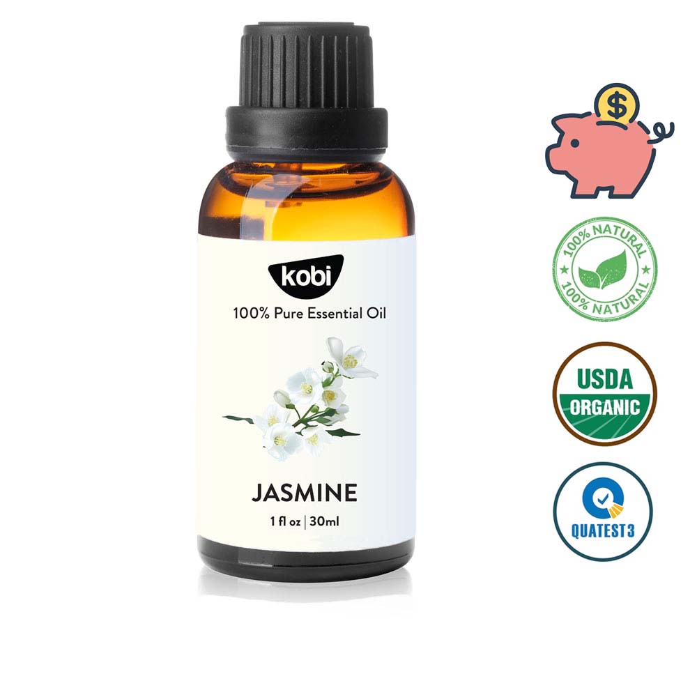 Tinh dầu Hoa Nhài Kobi Jasmine essential oil giúp thơm phòng, ngủ ngon, giảm stress hiệu quả - 30ml