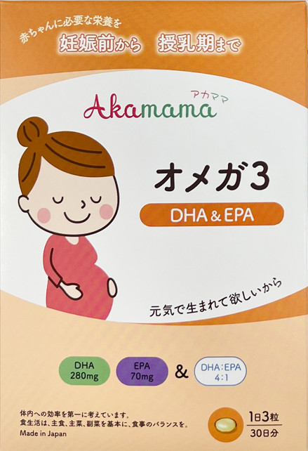 Akamama-viên uốngcho bà bầu bổ sung dha epa - nhật bản, 30 ngày