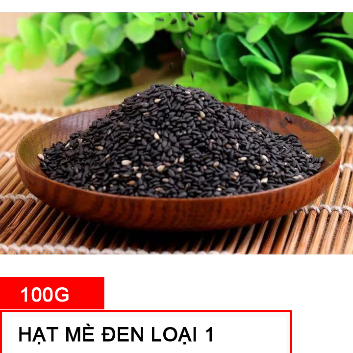 100G Hạt Mè đen loại 1 cho thú cưng, Chuột Hamster, Bọ