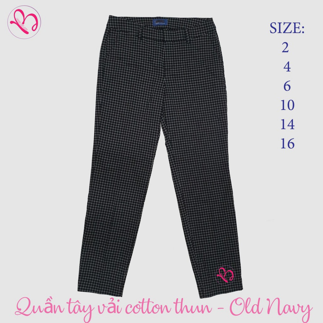 Quần tây ống suông kaki thun bigsize - Old Navy hàng xuất