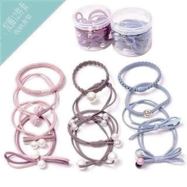 Set 20 dây buộc tóc nhiều màu giá siêu rẻ - màu ngẫu nhiên