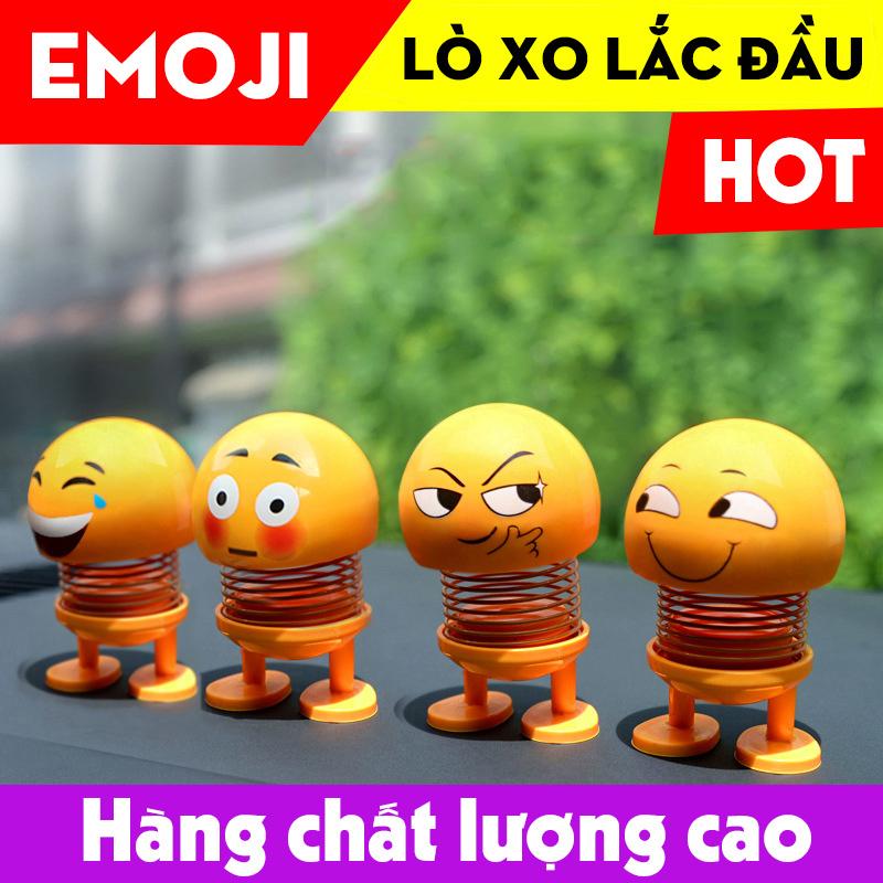 Lật Đật Icon Emoji Lò Xo Nhún Đồ Chơi Xả Stress - Lật Đật Icon Lò Xo Để Xe Ô Tô Vui Nhộn Siêu Hot Hiện Tại