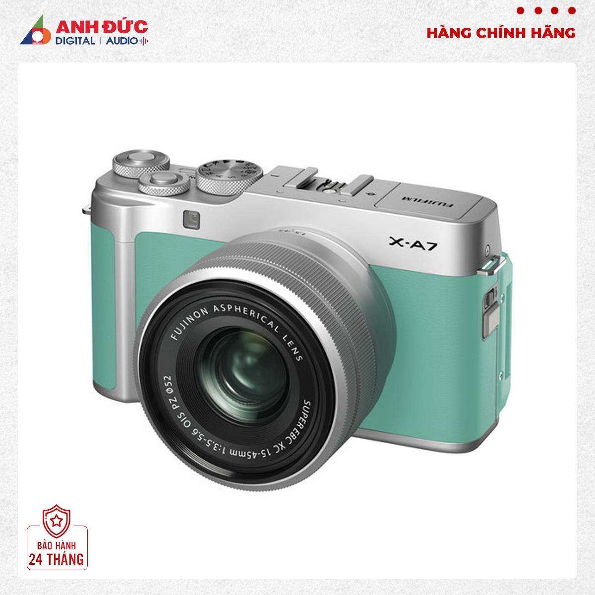 Máy ảnh fujifilm x-a7 + 15-45mm - bảo hành 24 tháng