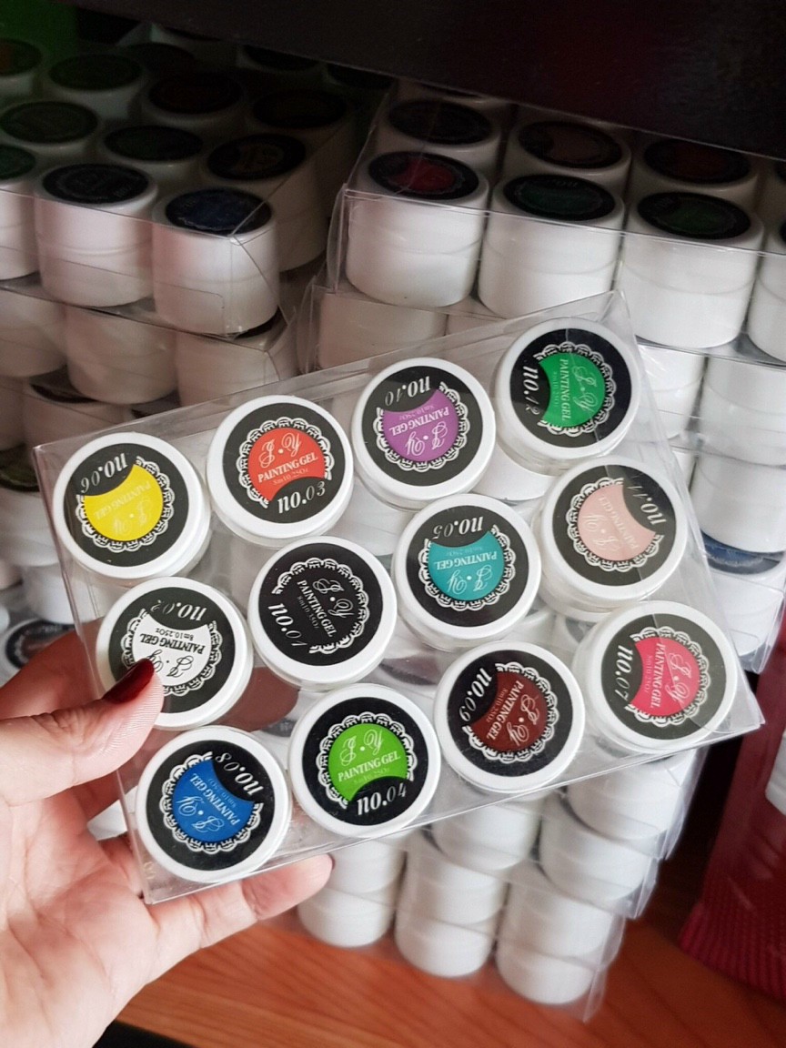 Set Gel vẽ móng set 12 mầu