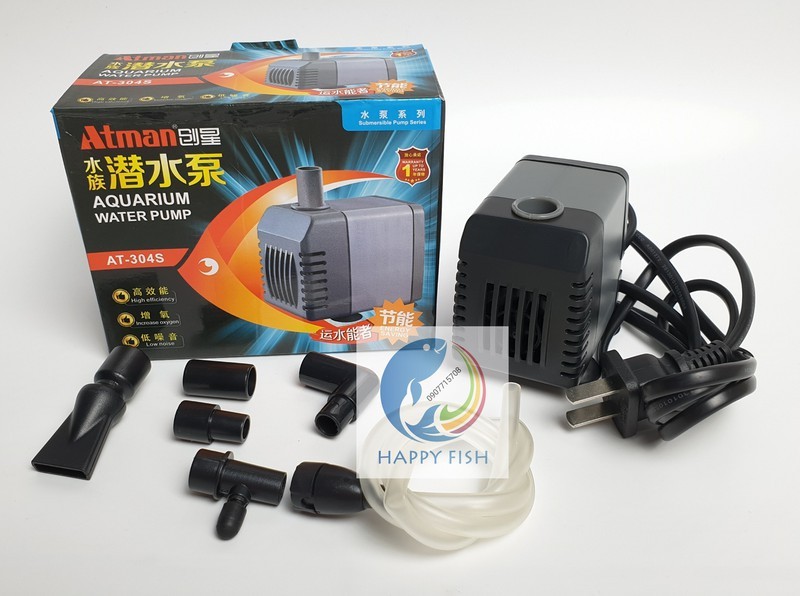 Atman AT-304s - Máy bơm 8w tiết kiệm điện cho hồ cá - HÀNG CÔNG TY