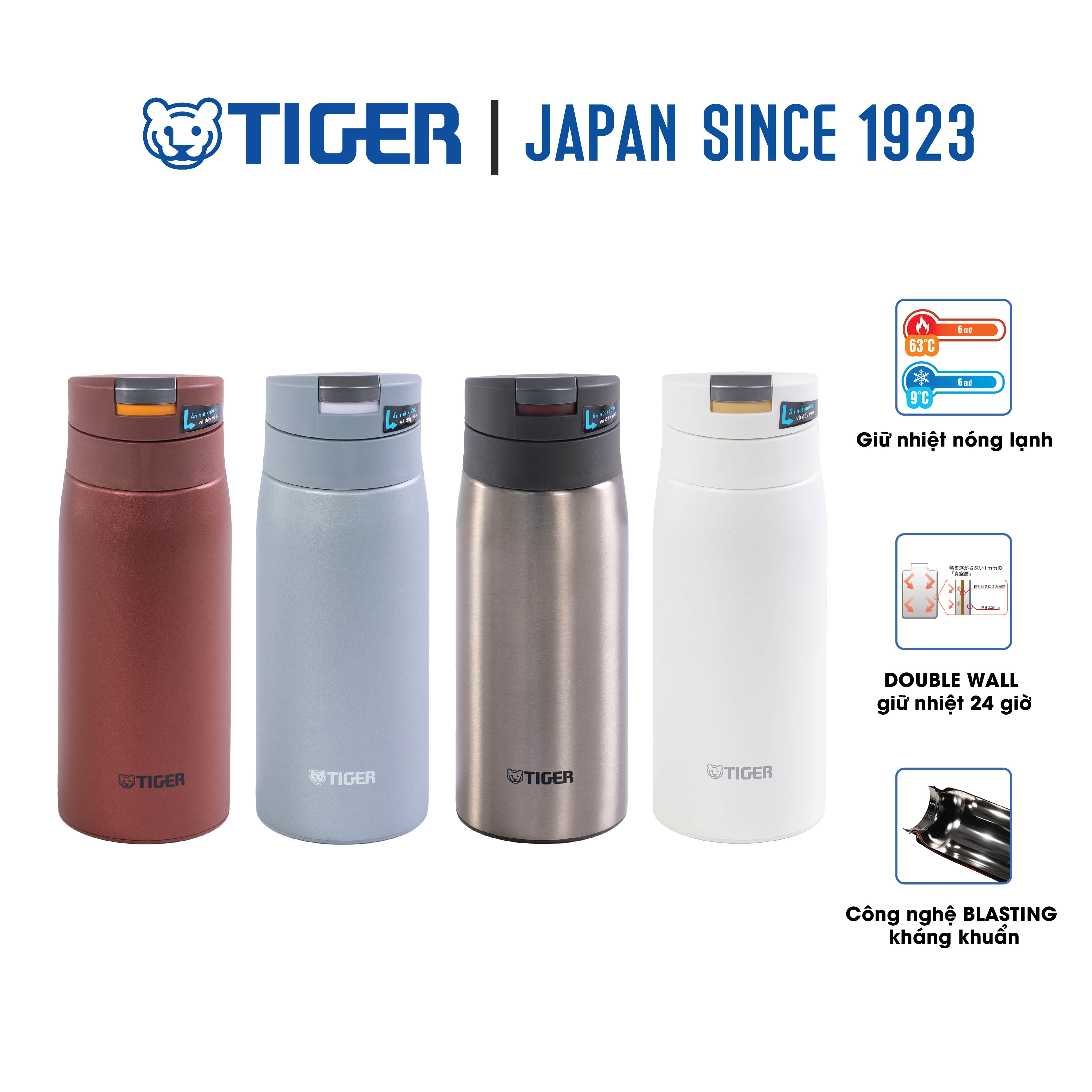 Bình giữ nhiệt lưỡng tính Tiger MCX-A352