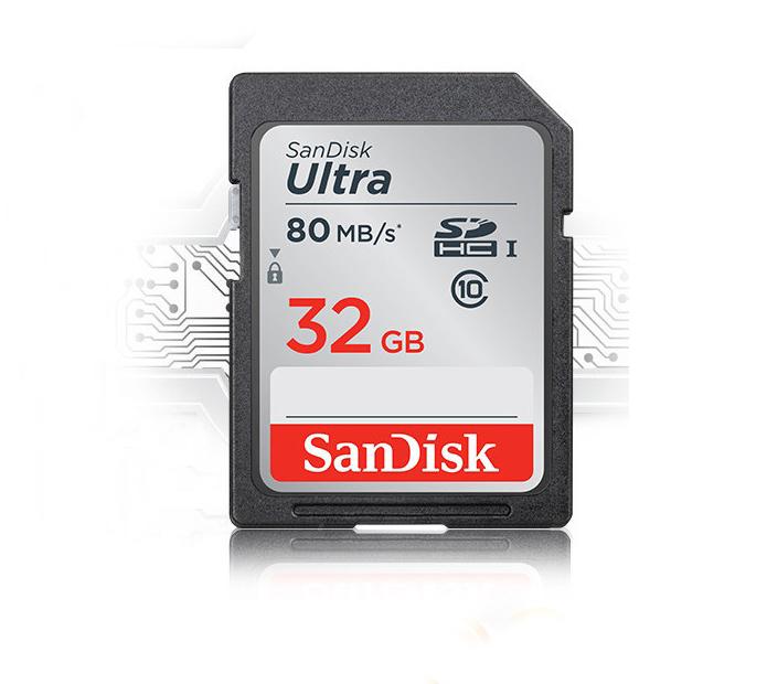 Thẻ nhớ sdhc 32gb sandisk ultra class 10 uhs-i 80mb/s