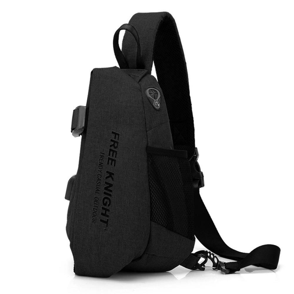 Túi Đeo Chéo Nam FreeKnight Trendy Casual Outdoor FKB2Đe - Màu Đen New