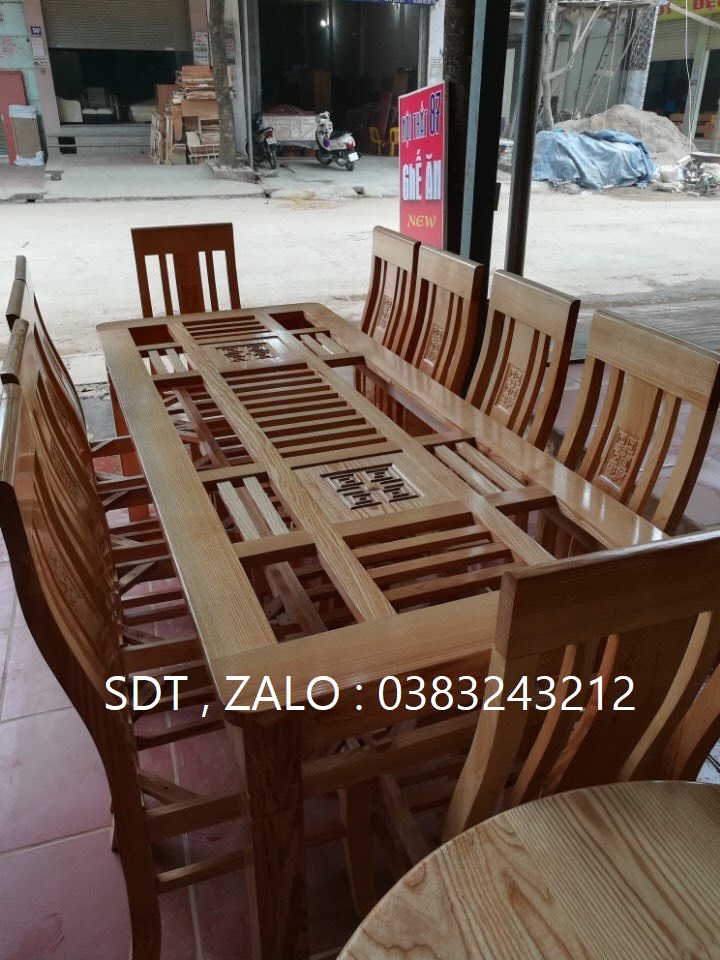 bàn ăn gỗ sồi ghế ăn gỗ sồi hiện đại phòng khách phòng ăn