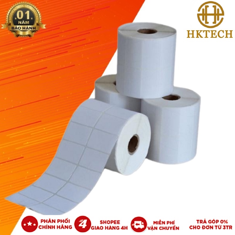 ✕₪❁ Giấy In Mã Vạch 2 Tem 352 (Cuộn) - Decal ệt 2 Tem 722 mm cuộn 30m