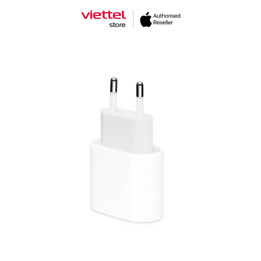 COMBO Củ sạc Apple 20W USB-C Power Adapter + Cáp sạc Apple USB-C TO LIGHTNING CABLE (1 M) Chính hãng [Viettel Store]