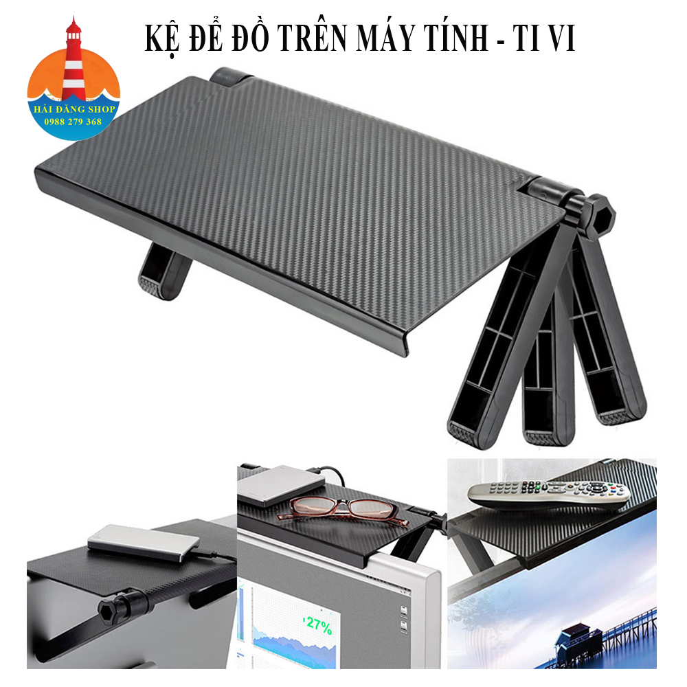 Kệ để đồ trên màn hình máy tính ,tivi – giá đỡ treo đa năng