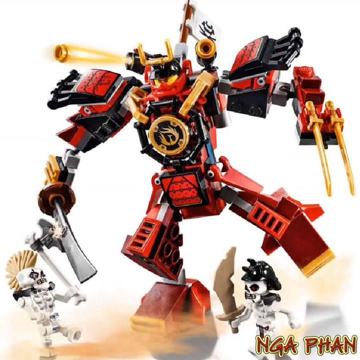 Robot Samurai 180 Chi Tiết Ninjago Lego Lele Đồ Chơi Xếp Hình Lắp Ráp