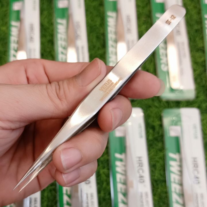 Set 5 Cây Nhíp Nhặt Lông Yến Siêu Nhọn Chống Tĩnh Điện Vetus Nhíp Gắp Linh Kiện Điện Tử Nhíp Gắp Nối Mi Chuyên Dụng