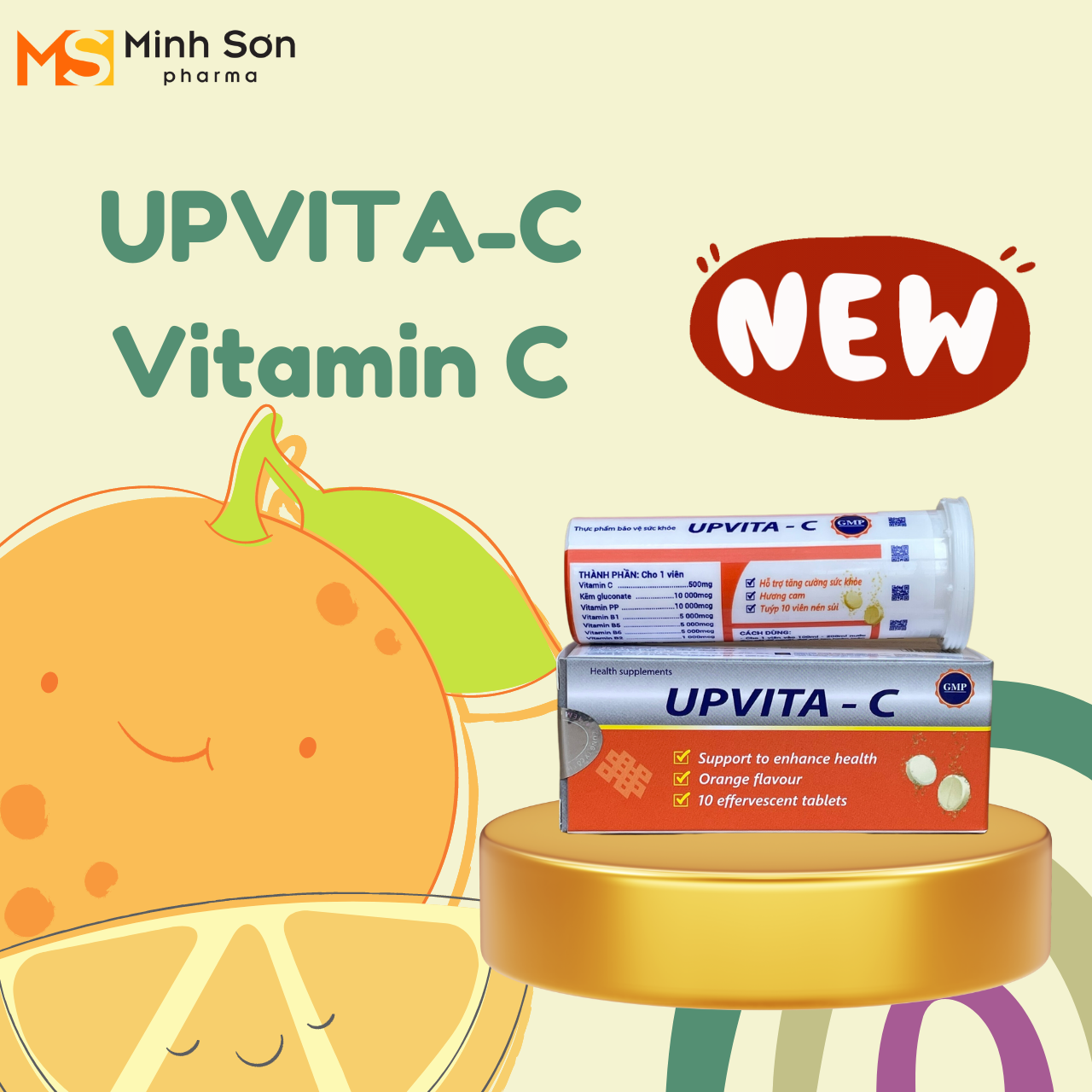 Upvita C, hỗ trợ tăng cường sức khỏe