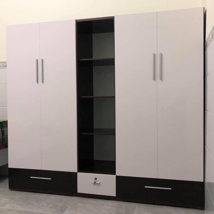 Tủ quần áo/ Tủ trẻ em/ Tủ nhựa đài loan giá rẻ KT 2m*1m8*50cm trắng đen có hộc kệ tra g trí cây treo lớn và ngăn kéo lớn.  Bảo hành 5 năm. Chỉ nhận ship HCM, Bình Dương, Biên Hòa miễn phí. Bảo hành 5 năm.