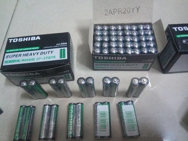Hộp 40 viên pin Toshiba AAA 1,5V dùng cho remote