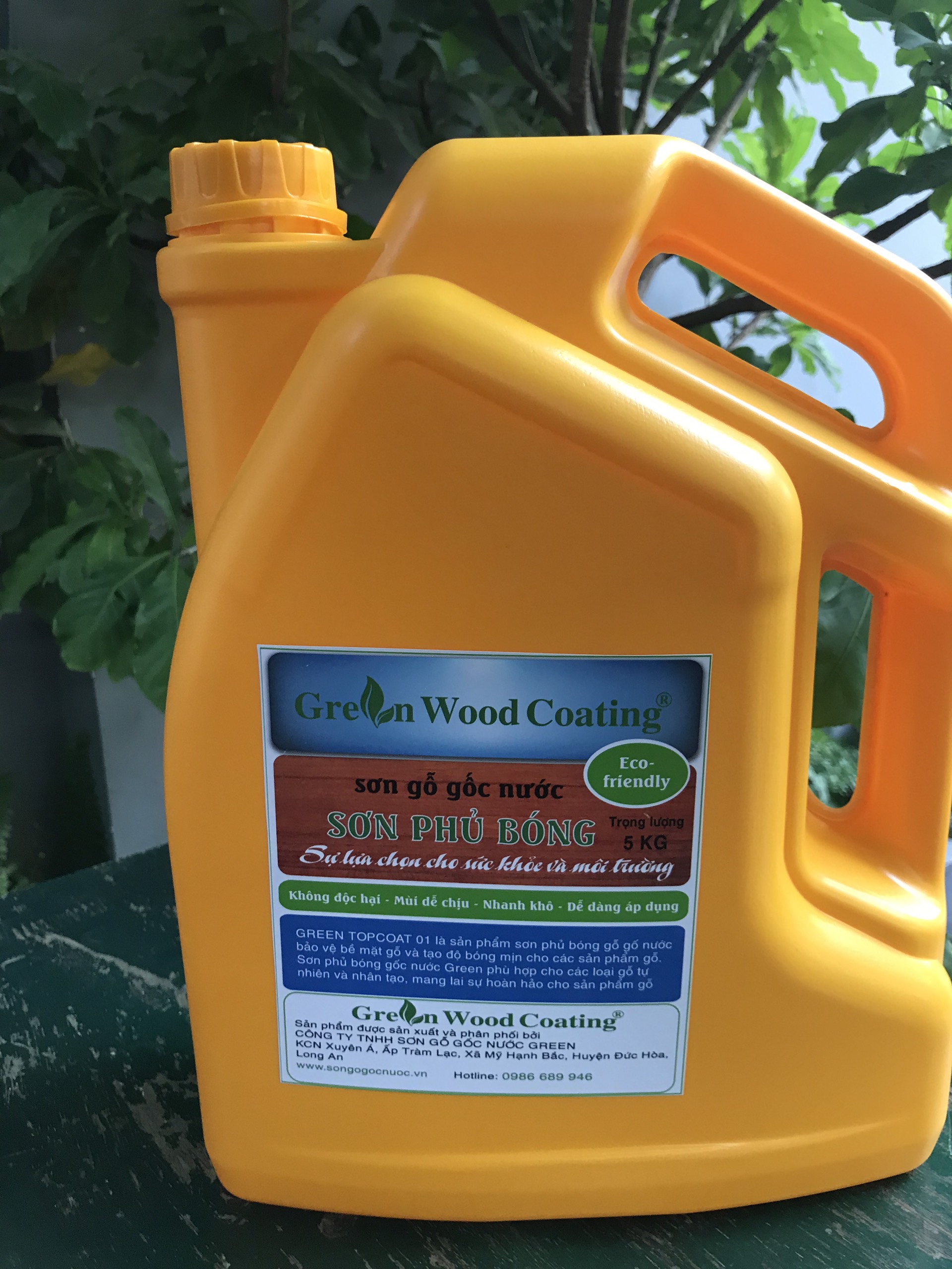[HCM]Sơn Gỗ gốc Nước Green - Sơn Phủ Bóng 5Kg