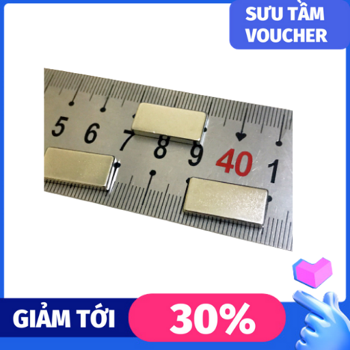 Bộ 20 Viên Nam Châm Trắng Hình Chữ Nhật 20x10x5mm ( Từ Tính Hút Cực Mạnh )