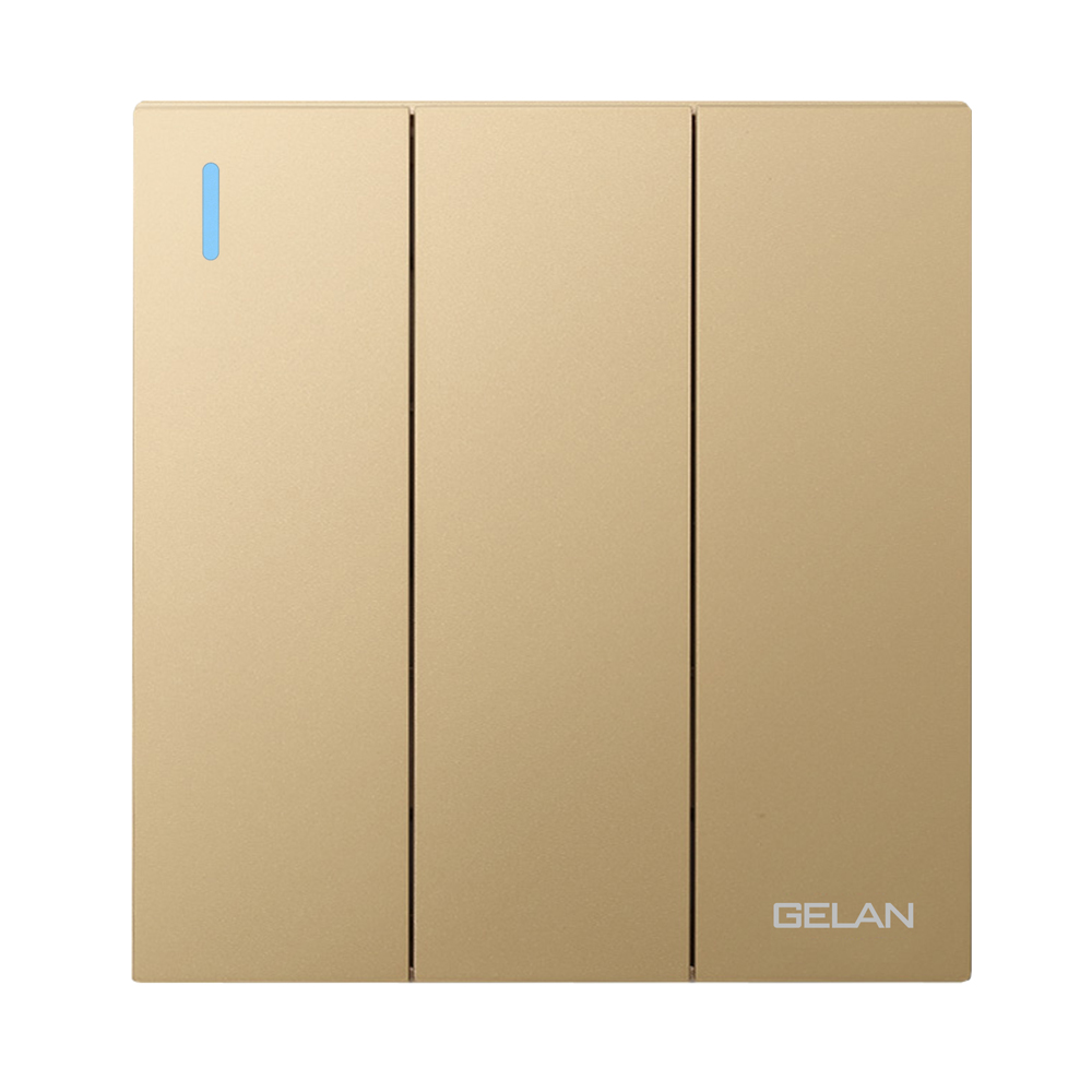Bộ công tắc ba 1 chiều/ 2 chiều 16ax gelan