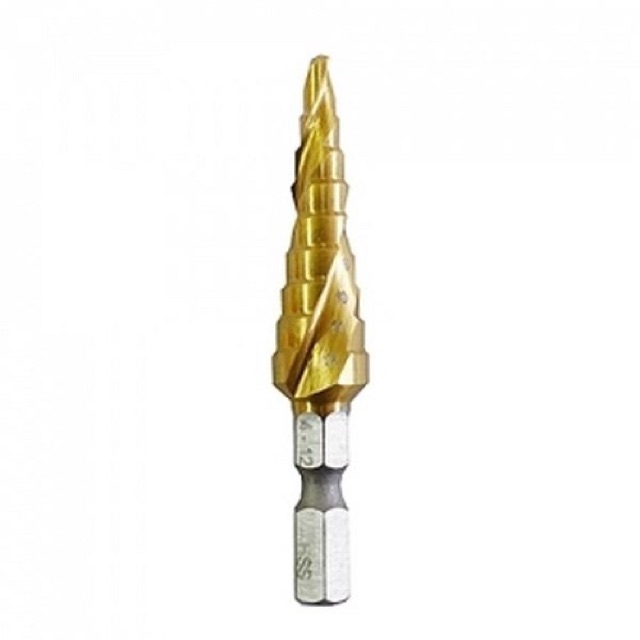 Mũi khoan bậc rãnh thẳng phủ ti-tan makita từ 4-12mm d-46436