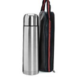 Bình giữ nhiệt Inox 500ml có túi đựng dây kéo (Inox)