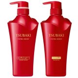 Bộ 1 chai dầu gội và 1 chai dầu xả Shiseido Tsubaki Extra Moist 500ml x 2
