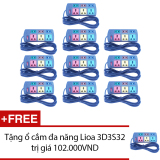 Bộ 10 ổ cắm điện đa năng LIOA 3D3S32 (Đen) + Tặng 1 ổ cắm đa năng Lioa 3D3S32