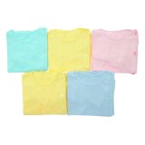 Bộ 5 áo bác sỹ tay dài màu bo nanio an010 cho trẻ 0-18 tháng