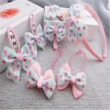 Bộ bờm nơ, kẹp, dây buộc tóc 7 món handmade