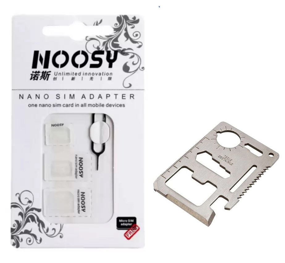 [HCM]Bộ chuyển đổi Micro và nano sim thành sim thường 3 in 1 (Trắng) + Tặng 1 miếng thép đa năng