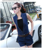 Bộ jumsuit sort jean kèm áo thời trang 170-gs2089