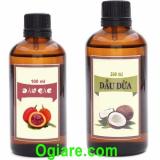 Bộ sản phẩm dầu dừa và dầu gấc dưỡng da Ogiare nguyên chất 100%